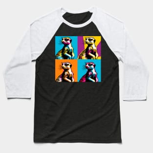 Meerkat Mania: Pop Art Spectacle Baseball T-Shirt